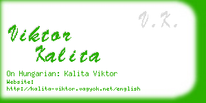 viktor kalita business card